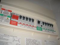 Close up shot of fuse box